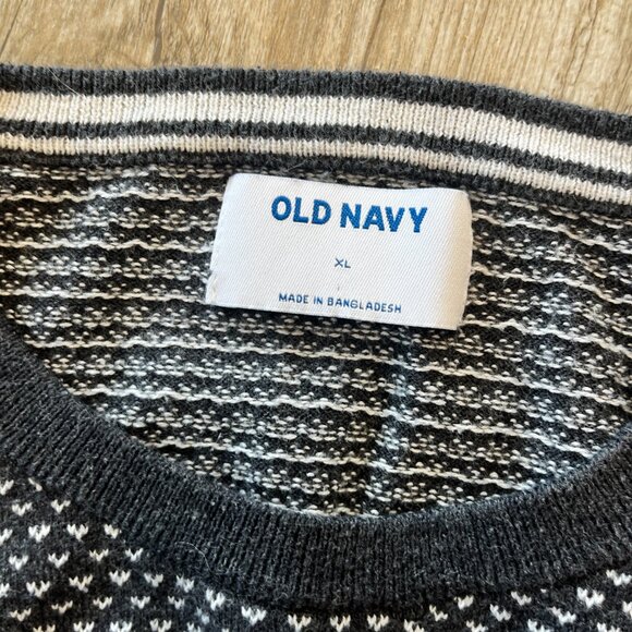 Mens Old Navy Grey Patterned Sweater - XL - Picture 6 of 6